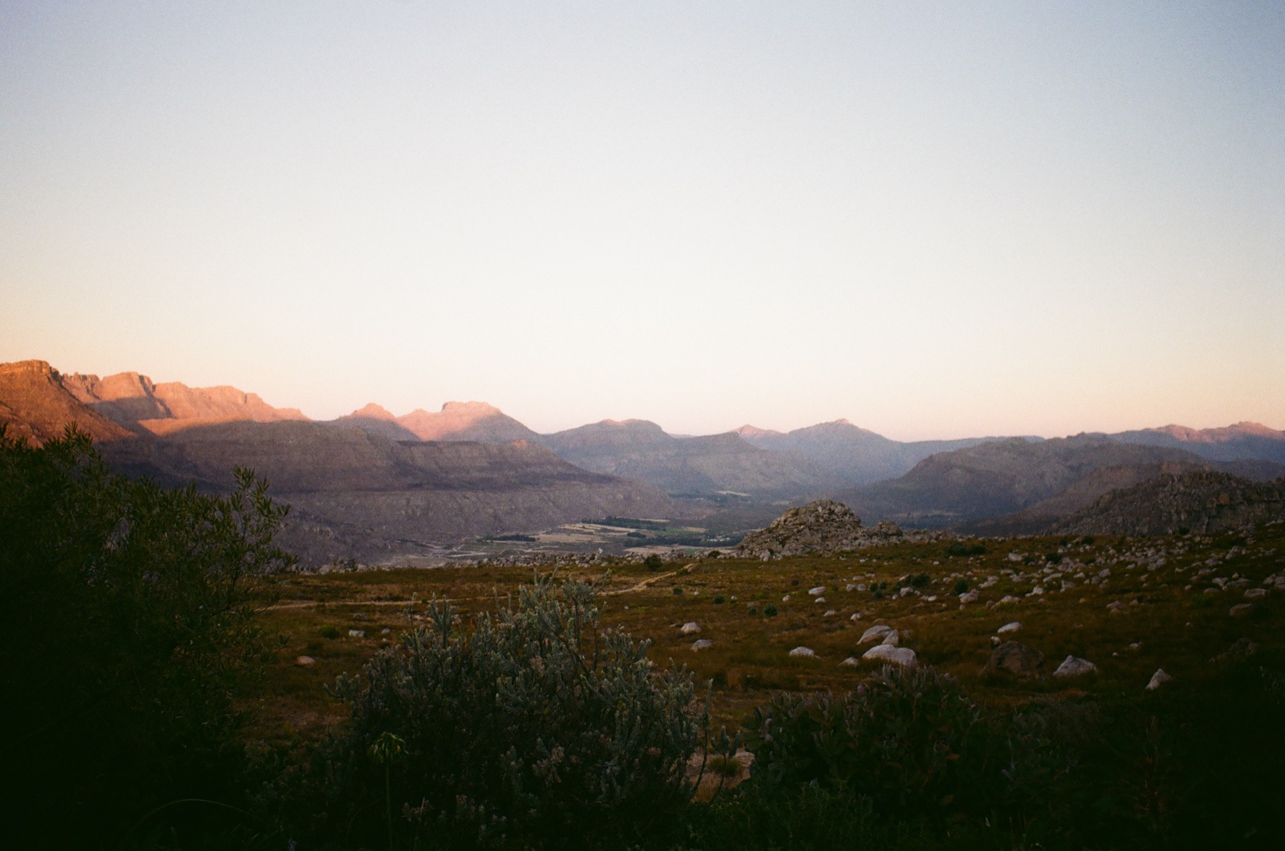 Sunset, Bainskloof